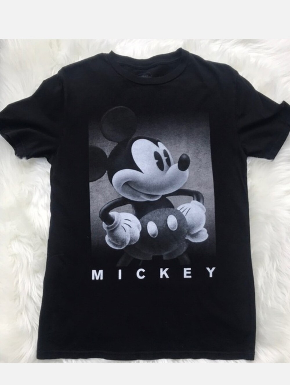 Disney Micket Black White S Small Tshirt